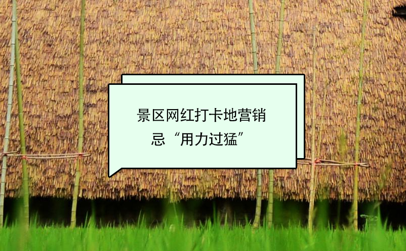 景区网红打卡地营销忌“用力过猛” 景区网红打卡地营销忌“用力过猛”